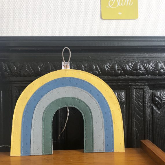 bleu vert et ocre de près